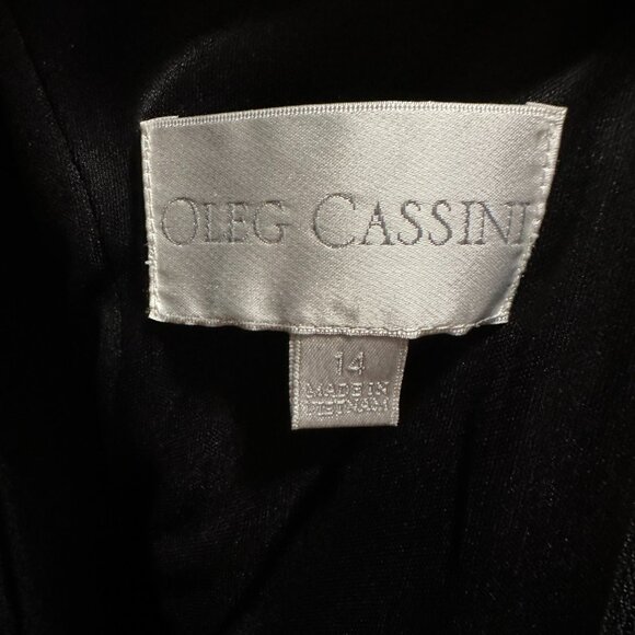 Crepe Ball Gown with Pleated Brocade Skirt - Picture 6 of 6